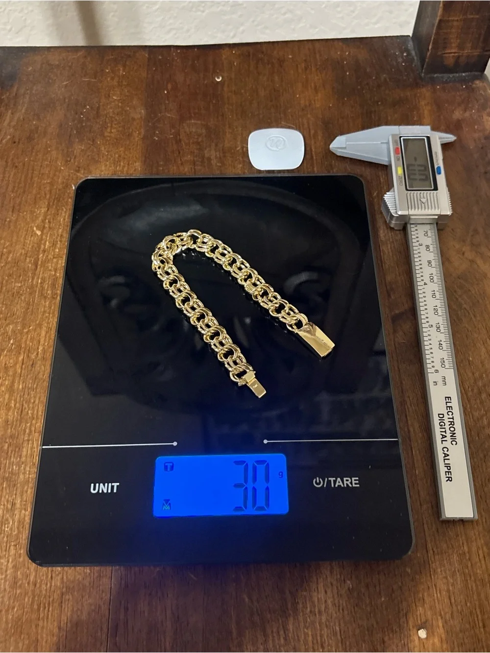 Chino Link Pin Lock Gold Laminated 8.5